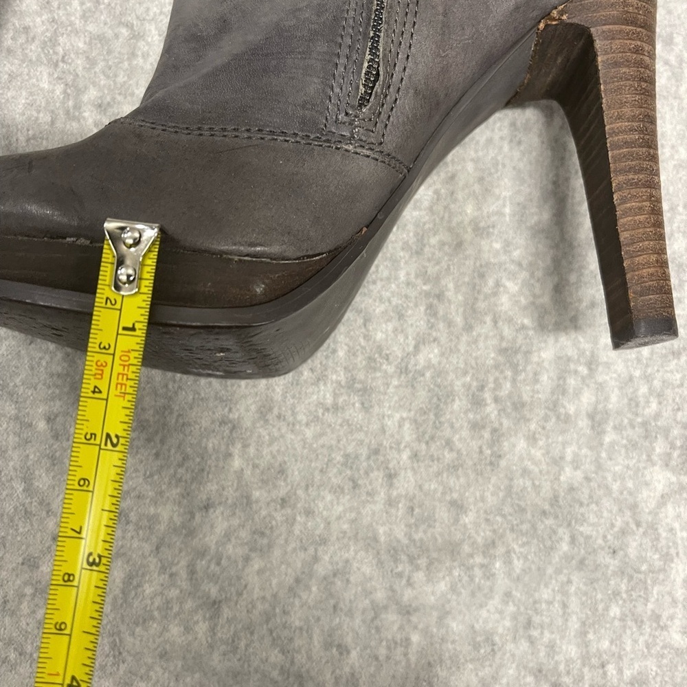 Calvin Klein Jeans Charcoal Heeled Boots - Picture 5 of 6